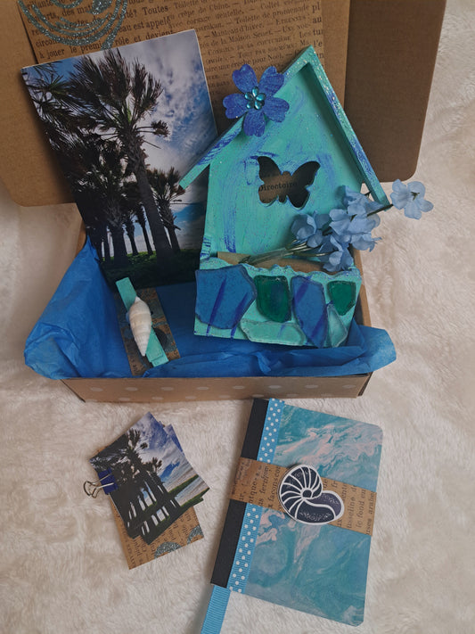 Sea Glass Birdhouse Gift Box